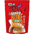 LonoLife Low Sodium Beef Bone Broth Powder Mix | Grass-Fed, 10g Protein | Collagen-Rich, Keto & Paleo Friendly | Natural Ingredients | 8oz Bulk Container (15 Servings)
