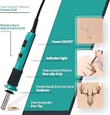 YIHUA 930-IV Wood Burning Kit 40-in-1 25 Tips UK Plug 230V view 2