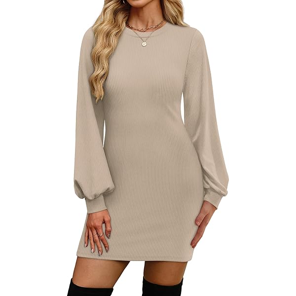 fitted lace wedding dress GRECERELLE Women's Mock Neck Ribbed Long Sleeve Bodycon Pullover Cute Mini  Sweater Dress(Small, Cream White) at Amazon Women's Clothing store