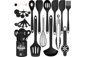 Silicone Kitchen Utensils Set, Umite Chef 22Pcs Cooking Utensils Spatula Set, Heat Resistant Non-Stick Silicone, Dishwasher S