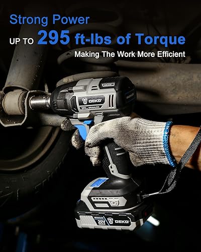 DEKOPRO Impact Wrench Cordless Impact Wrench 1/2 inch Impact