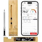 WiFi Sub-1G Wireless Meat Thermometer Unlimited Range, Check Temp Anywhere,7 NIST Certified Sensors with Ambient Temp, Monitor for BBQ, Grill, Oven, Smoker, Air Fryer