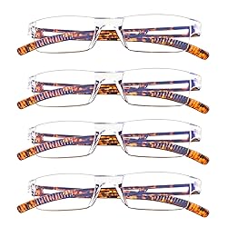 LifeArt Blue Light Blocking Reading Glasses, 2 or