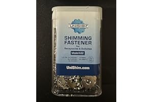 UniShim Electrical Shimming Fastener 50pk - 6-32 Silver