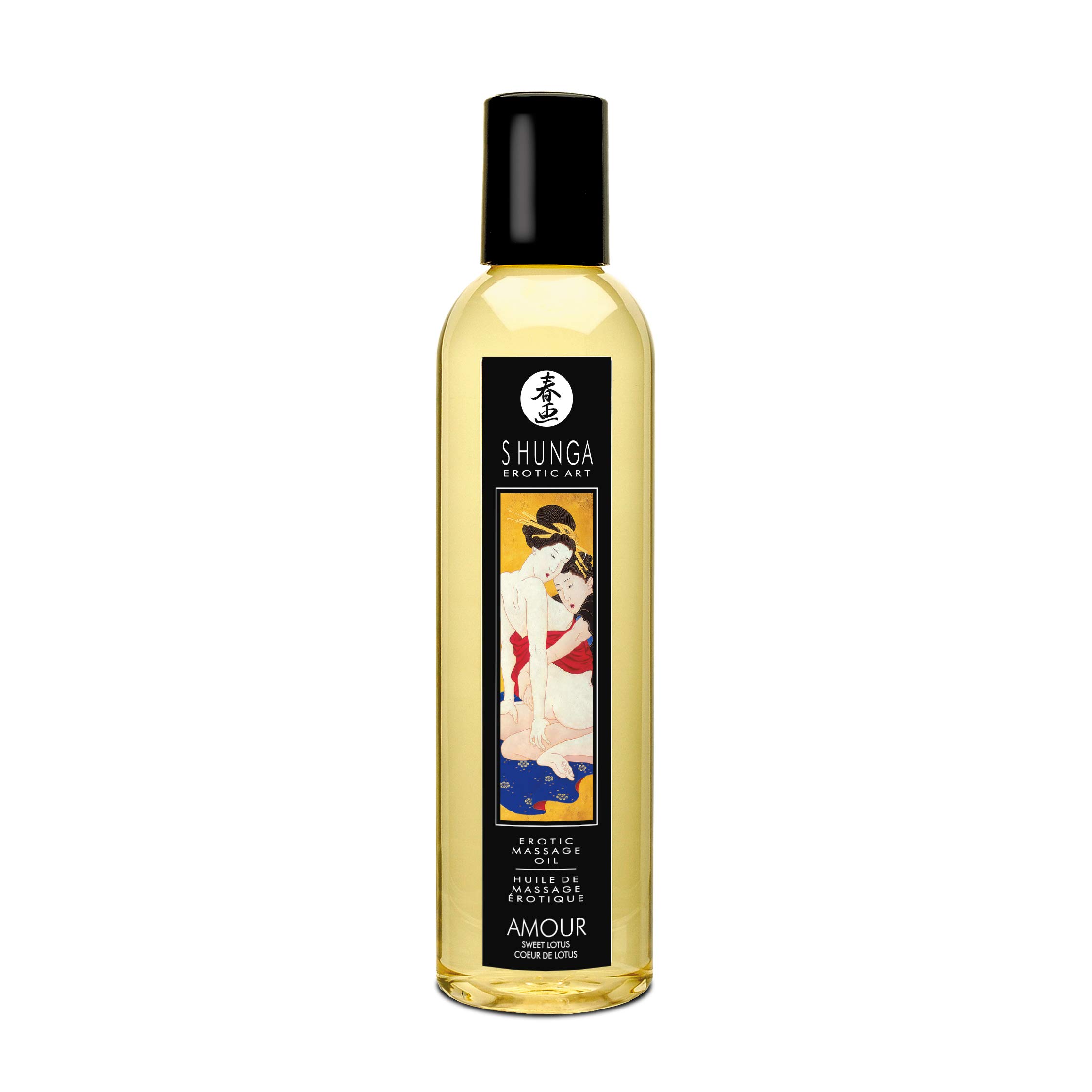 Shunga Silky Smooth Erotic Massage Oil Sweet Lotus Amour
