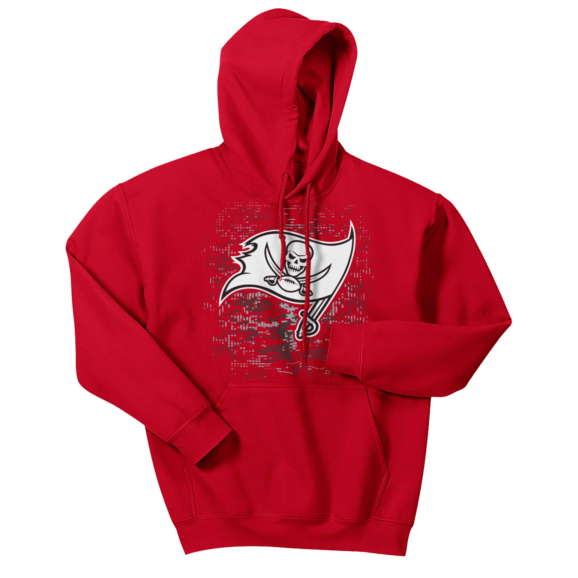 Zubaz Officially Licensed Men's NFL NFL Men's Digital Logo Hoodie, Tampa Bay Buccaneers, Size XX-Large Image