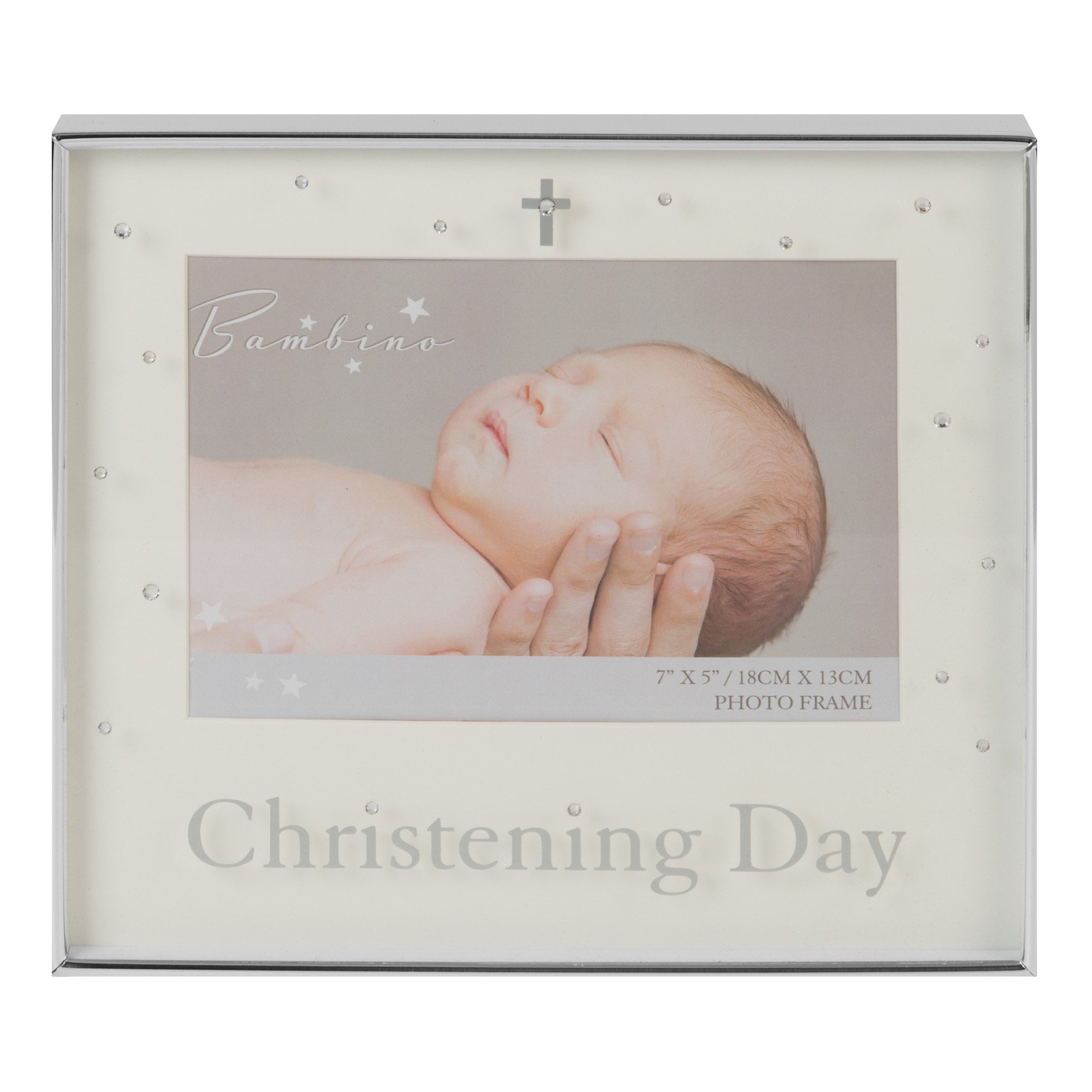Bambino Silverplated Photo Frame - Christening 7" x 5"