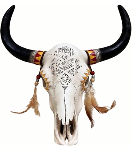Amazon.com: De Leon Collections Rustic Southwest Tribal Bull Cow