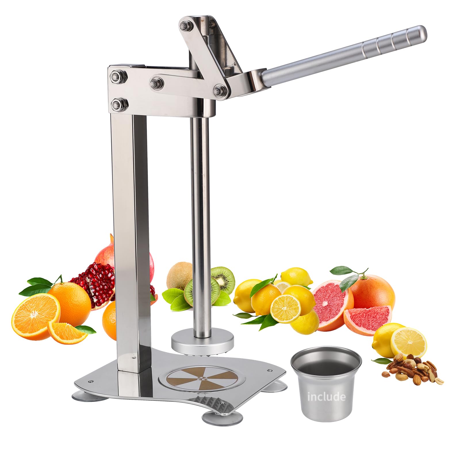 Photo 1 of Professional Lemon Smasher Citrus Juicer - Heavy Duty Stainless Steel Manual Press Squeezer for Lime, Orange & Nut Crusher by Garwei