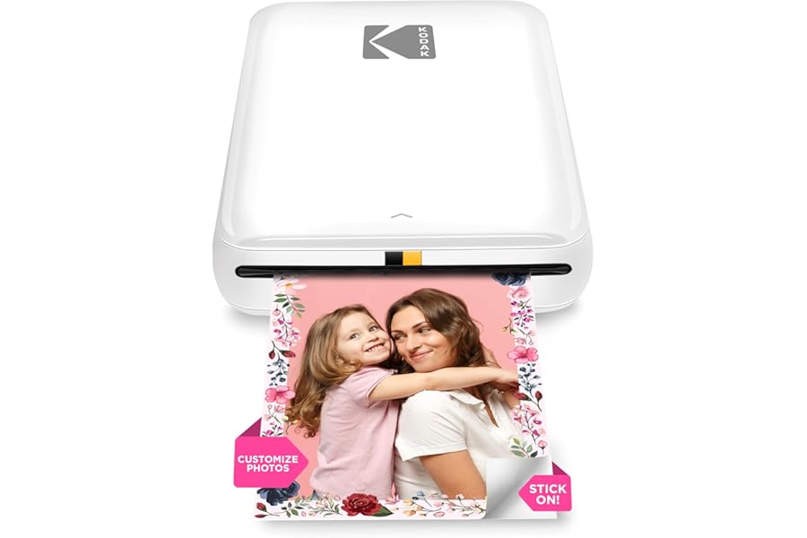 KODAK Step Instant Smartphone Photo Printer, Portable Mini Color Wireless Mobile Printer, Zink 2x3” (5.1x7.5 cm) Sticky-Back