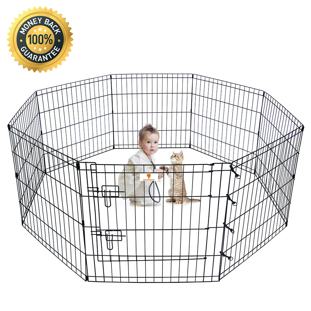 collapsible wire exercise pen