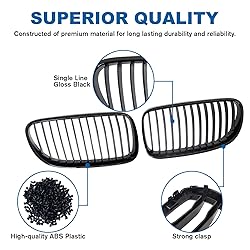 BILLDIO E92 Grille - Black Kidney Single slats