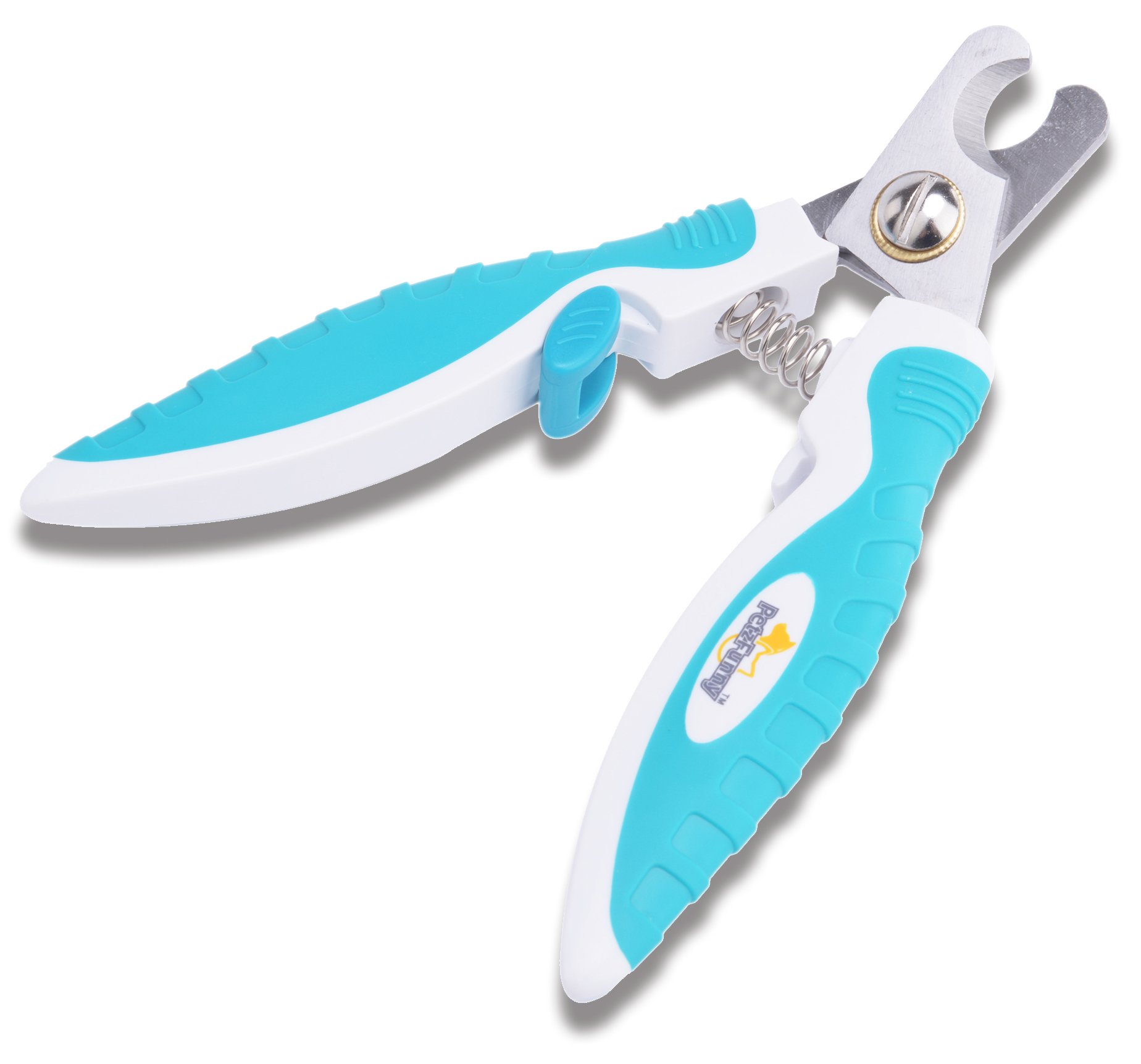 Dog Nail Clippers Small Pet Trimmer Safety Guard Angled Blade for Easy Cutting PUPTECK