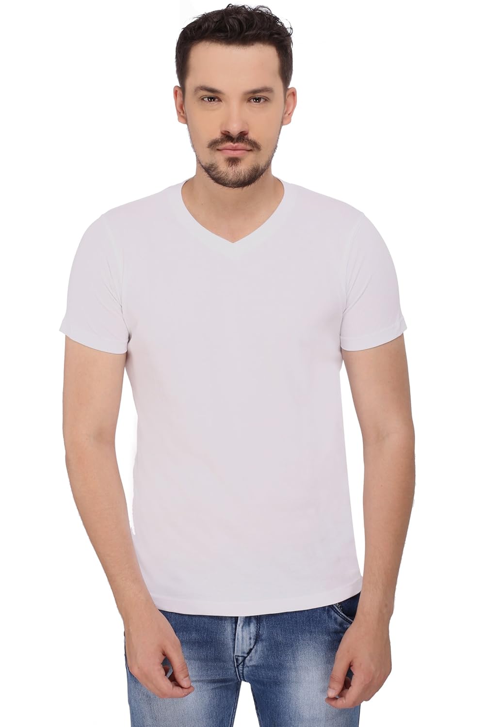 plain white v neck