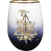 Spoontiques Harry Potter Stemless Wine Glass, 20oz - Lidless Drink Tumbler for Cold Beverages - Deathly Hallows