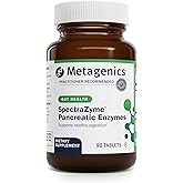 Metagenics SpectraZyme Pancreatic Enzymes - Digestive Enzyme Complex for Protein, Fat & Carb Breakdown - Supports Digestion, Gas Relief & Gut Health* - Non-GMO, Gluten-Free - 90 Tablets