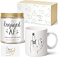 Engagement Gifts for Couples Women Newly Engaged Gifts Unique Mr and Mrs Wedding Engaged AF Candle Gifts for Her Ring Finger Coffee Mug Engagement Bride Gifts Engagement Gift for Women