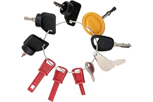 625-05000 Universal Snow Blower Key Set 10Pcs, Replacement for BS MTD Craftsman Husqvarna Toro Lazer Z Turf Tracer Engines, R