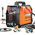 RUBIK AC/DC 200Amp Aluminum Tig Welder with Pulse, 6-in-1 TIG Welder STICK/MIG/MMA Welding,110V/220V Digital LCD Display, IGBT Inverter for Stainless Steel, Carbon Steel, Multiprocess Welder Machine