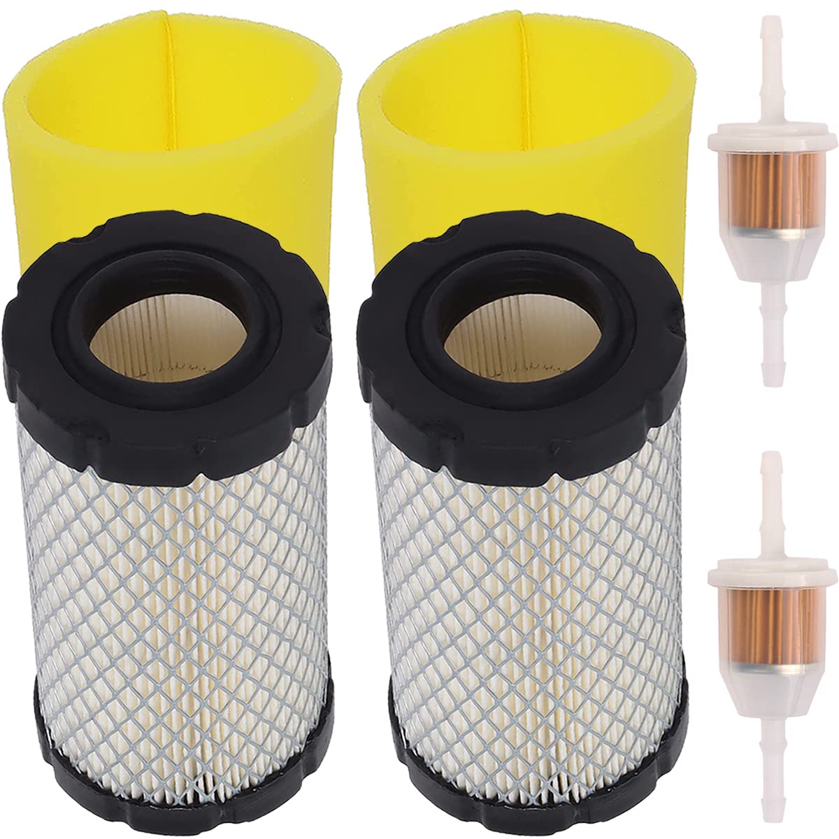 ZAMDOE 793569 793685 Air Filter for BS Intek 33R877 31Q777 331777 31L777 31P677 33M777 Engines, for J D GY21055 MIU11511 LA125 LA115 D100 D110 D120 LG271 Mowers