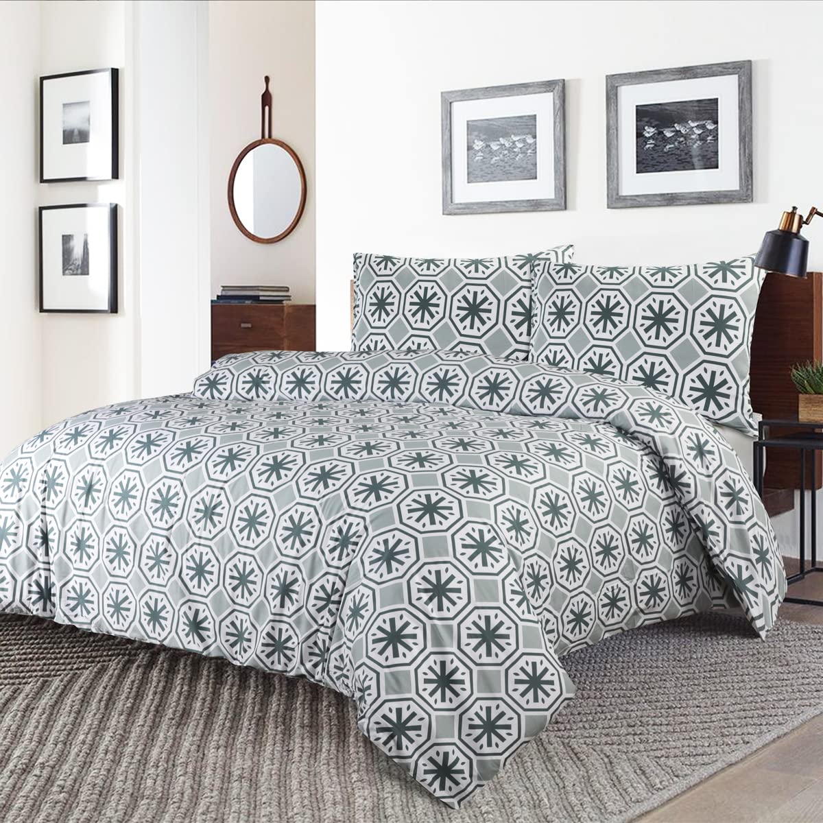 NIYS Luxury Bedding Percale Duvet/Quilt Cover Set in Single, Double and King Size with pillow cases