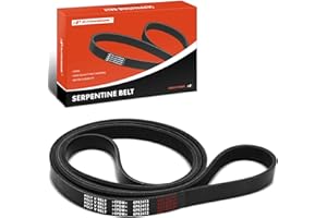 A-Premium Engine Serpentine Drive Belt Compatible with Chevy, GMC, Cadillac, Jeep, Olds, Saab, Mercedes-Benz, Audi Vehicles -