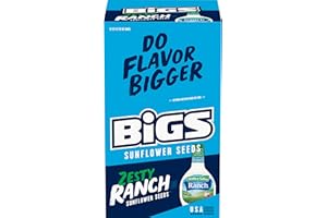 BIGS Sunflower Seeds, Hidden Valley Zesty Ranch Flavor, Softball Stocking Stuffer, 2.75 oz. (Pack of 12)