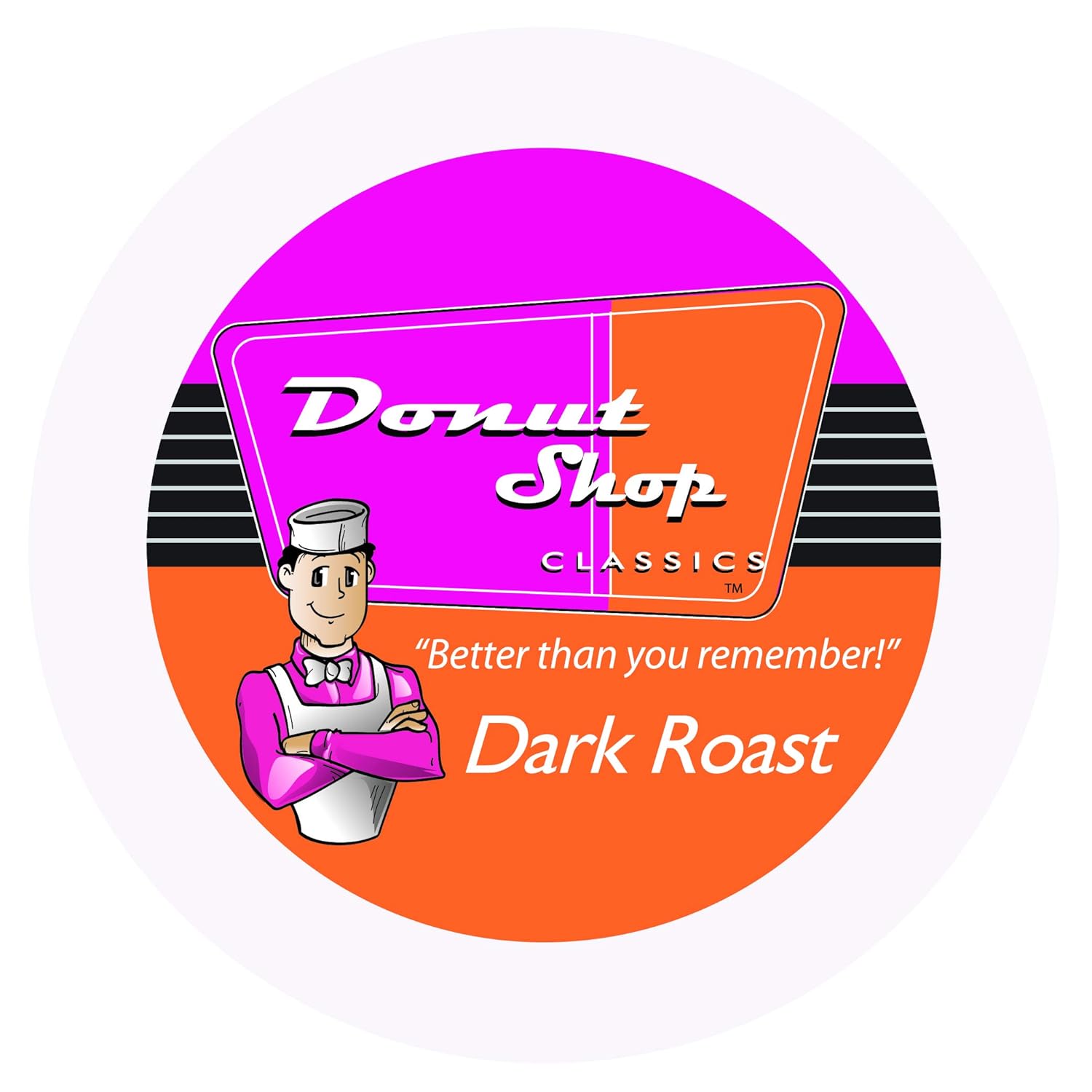 Donut Shop Coffee K-Cups Original - Dark Roast - Regular KPods for Keurig Coffee Makers - 24 Count Coffee Pods