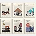 DECORRECOR Movie Posters Set of 6 Unframed Canvas Wall Art A4 Size Classic Vintage Movie Posters for Wall Decor Aesthetic (DR-MP-2)
