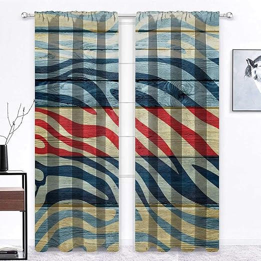 Interestlee - Cortinas impermeables para exteriores con estampado de