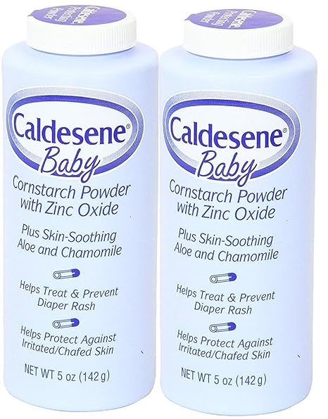 caldesene baby cornstarch powder with zinc oxide