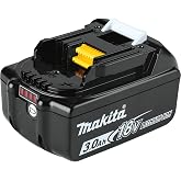 Makita BL1830B 18V LXT Lithium-Ion 3.0Ah Battery, Black