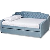 Baxton Studio Daybeds, Queen, Light blue