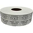 The Ticket GURU-Large Number Raffle 50/50 TICKETS-2000/ROLL (White)