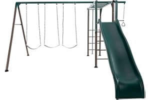 Lifetime 91028 Monkey Bar Adventure Swing Set, Earthtone