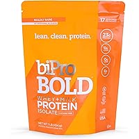 BiPro Bold Whey & Milk Protein Powder Isolate for Every Lifestyle, Boldly Bare Unflavored, 1 Pound - Sugar Free, Suitable for