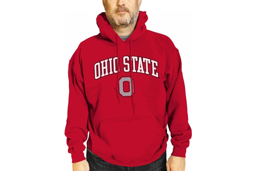 Campus Colors NCAA Arch & Logo Gameday Hoodie - Fleece Pullover Sweatshirt | 50/50 cotton-polyester fleece hoodie - 100+ schools - officially licensed NCAA fan apparel