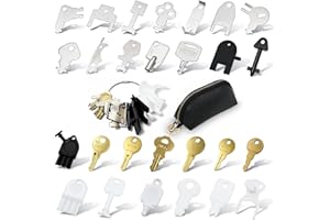 MTKSRT 27 Pcs Paper Towel Dispenser Key Set - Paper Towel Key, Toilet Paper Key, Replacement Keys Universal Fit for San Jamar, Georgia Pacific and Most Popular Paper Towel, Toilet Paper, Soap Dispensers(27)