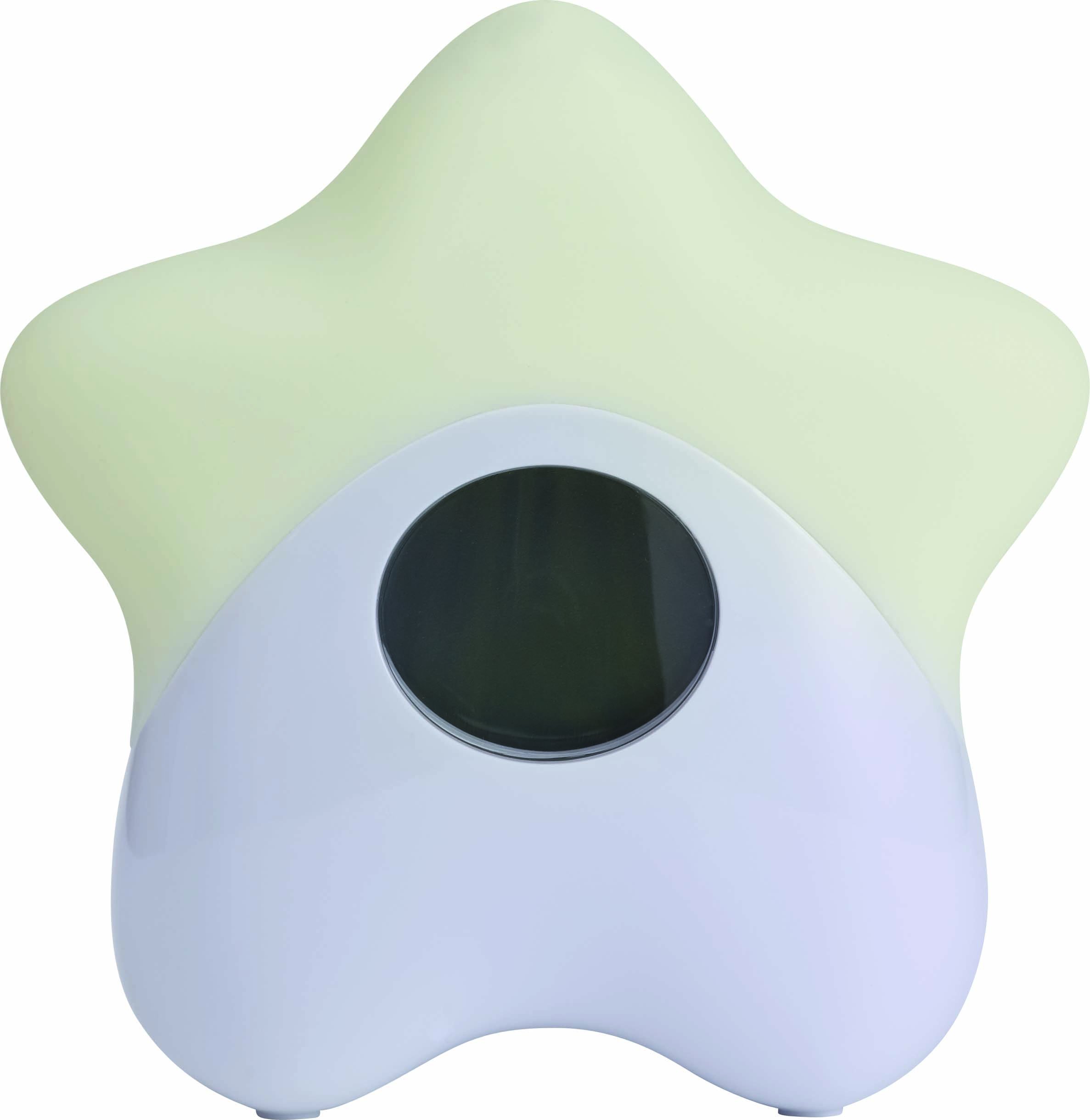 ABUS Lily 73155 Night Light with Temperature Display - Baby Light - Built-in Battery - Multicoloured - Long Running Time - White