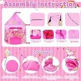 Dikence Unicorn Pop Up Tent Kids Playhouse Teepee Princess Castle 3-7 view 4