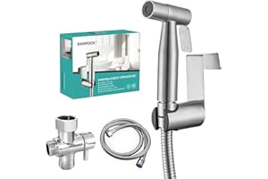 BARROCK Bidet Sprayer for Toilet, Handheld Jet Spray for Existing Toilets with Bidet Hose, Adjustable Water Pressure Muslim S