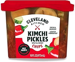 Cleveland Kitchen Kimchi Pickle Chips - Lightly Fermented, Fresh & Crunchy, Bold Kimchi Flavor with a Hint of Spicy Peppers, 