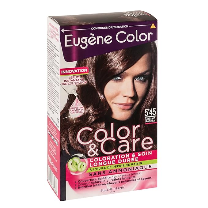 Eugène Color Color & Care N°5.45 Châtain Paprika Coloration Sans