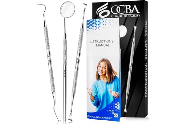 Dental Tools Professional Dental Hygiene Cleaning Kit Stainless Steel Plaque Remover for Teeth Tooth Scraper Plaque Tartar Re