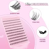Sixstarhair False Eyelashes Cluster Lashes Clear Band 8-16mm 120pcs view 4