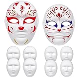 OULII Full Face DIY Mask Halloween Blank Painting