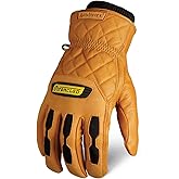 Ironclad Ranchworx Winter Gloves RWDI, Premium Leather Insulated Winter Work Gloves, Cold Weather Protection Rated to 30°F/-1°C, Water-Resistant Palm, (1 Pair), RWDI-07-XXXL, Size XXX-Large