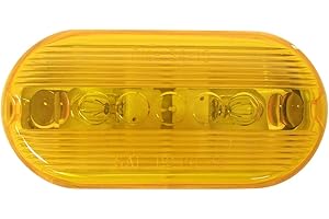 Peterson Manufacturing 135A Amber Oblong Clearance/Side Marker Light with Reflex Reflector