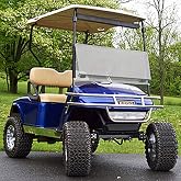 Buggies Unlimited EZGO TXT Golf Cart Windshield | Fold Down | Clear | Compatible with EZGO TXT (94.5-13)