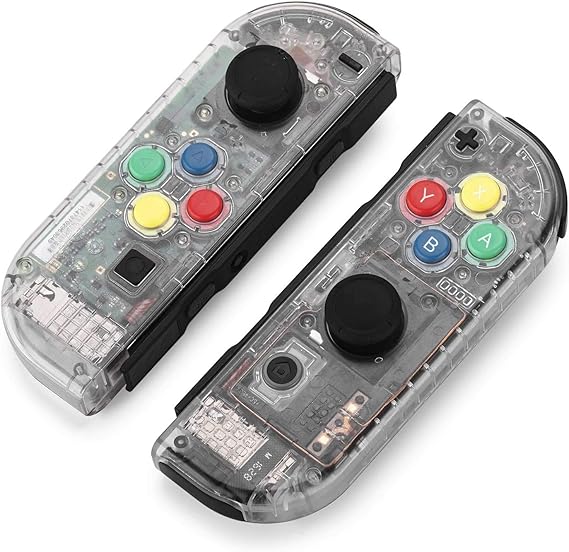 Amazon 任天堂 Nintendo Switch ニンテンドースイッチ Joy Con カラー置換ケース 透明 交換ケース 改造 着せ替え カラーボタン カスタマイズ ジョイコン 周辺機器 アクセサリ
